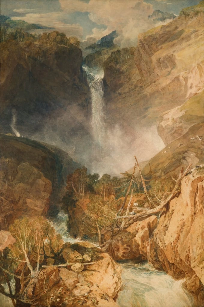 Le grandi cascate del Reichenbach, 1804 - The Higgins Art Gallery & Museum, Bedford